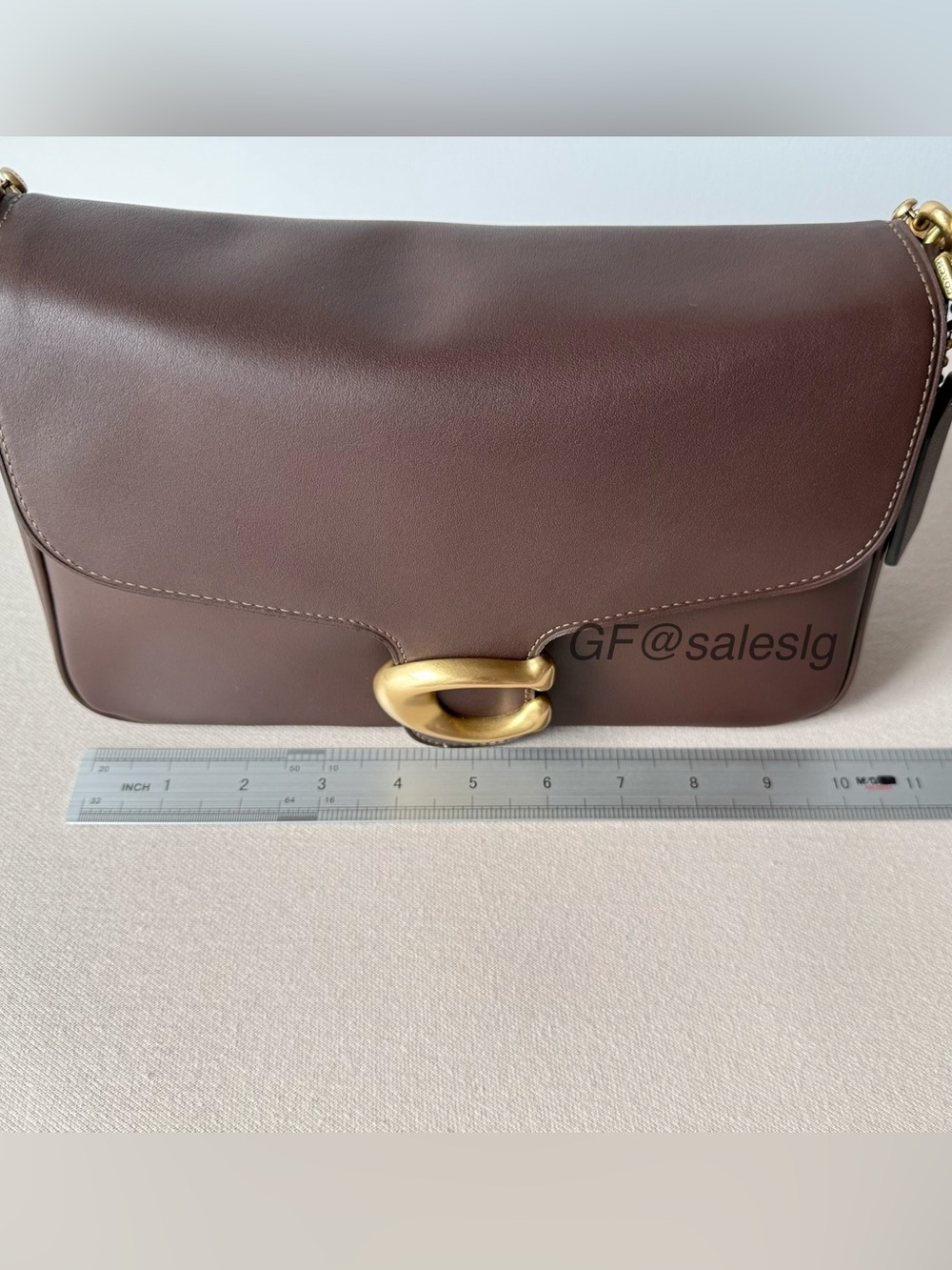 Coach Soft Tabby Shoulder & Crossbody Bag GENUINE LEATHER Gold/Maple CAM98 NWT - Picture 10 of 14